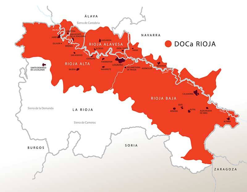 Map of La Rioja